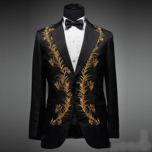 2020 Black Latest Design Men Suits (Jacket+Pant+Bowtie)Bespoke Notch Lapel Plus Size Fashion Tuxedos New Arrival Terno Masculino