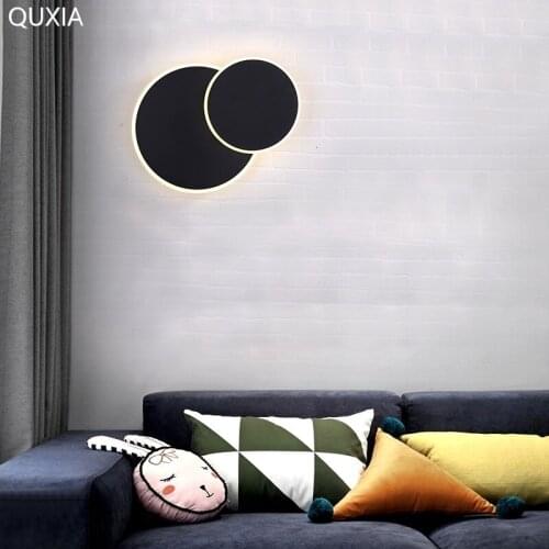 Wall Lamp Led Simple And Modern Creativity Rotatable Nordic Bedside Stairs Decoration Living Room Background Wall Light