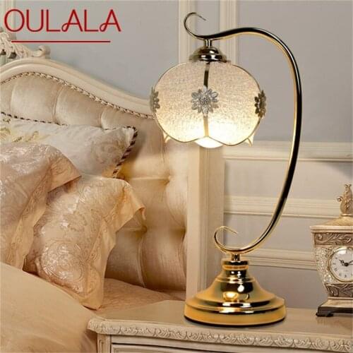 OULALA Dimmer Desk Lamp Simple Creative Modern For Home Bedroom Bedside Romantic Wedding Table Light