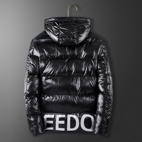 2021 new smart heating clothes men and women down cotton short fashion letters shiny heating jacket
