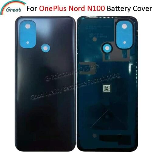 Original For OnePlus Nord N100 Battery Back Cover Housing Rear Door Case For One Plus N100 1+ N100 Back Housing