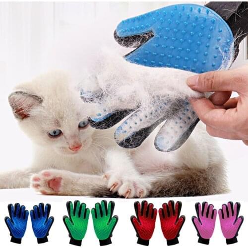 Cat grooming glove for cats wool Pet Hair Deshedding Brush Comb Glove For Dog Cleaning Massage Animal Sale