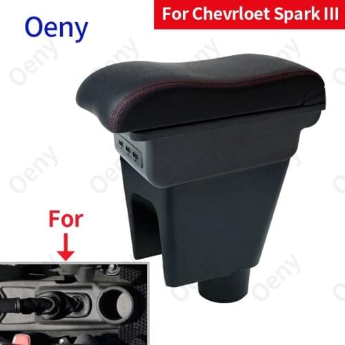For Chevrolet Spark III Armrest box 2011 2012 Aveo T200 Car armrest box car accessories interior storage box