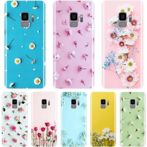 For Samsung Galaxy Note 4 5 8 9 Case Silicone Soft Rose Flower Back Cover For Samsung Galaxy S8 S9 Plus S5 S6 S7 Edge Phone Case