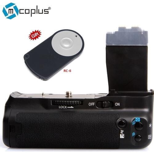 Mcoplus BG-550D Vertical Battery Grip Holder for Canon EOS 550d 600d 650d 700d T5i T4i T3i T2i Camera as BG-E8 Meike MK-550D