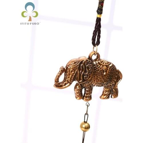 1pcs vintage Handmade Metal Wind Chimes Pisces Elephant Random Ornaments Home Wind Chimes Bedroom Decor Gifts Wind Chimes DDJ