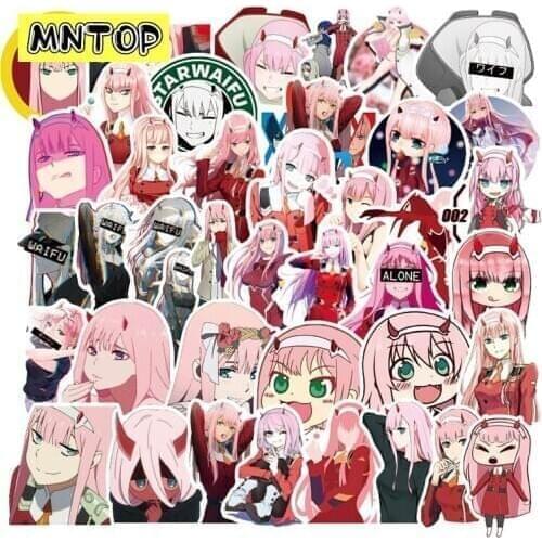 10/30/49pcs/pack Anime Darling In The FRANXX Waterproof Stickers For DIY Computer Luggage Motorcycled Scrapbook Laptop Skateboar