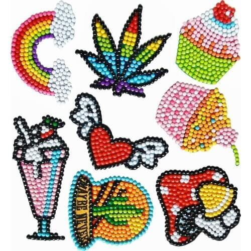 Factory store 5D DIY cartoon diamond embroidery refrigerator stickers childrens room decoration diamond painting stickers decor