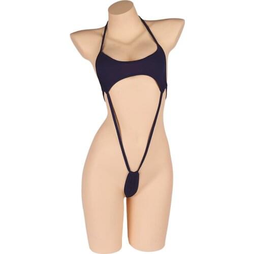 Women Sexy Underwear Black Lingerie Bra Hot One-piece Swimsuit Erotic Costumes Cosplay Set