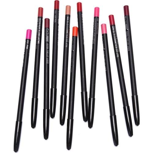 1Pc Lip Pencils Matte Lipliner Waterproof Smooth Lipstick Pen Long Lasting Pigments Charming Lips Makeup 10 Colors