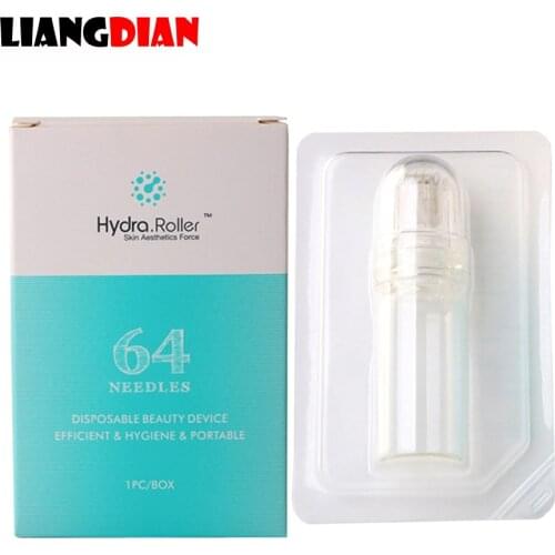 10pcs Hydra Roller 64 Pin Needles Skin Aesthetics Force Gold Tips Titanium Derma Micro Needles Rollers Hyaluronic Acid Skin
