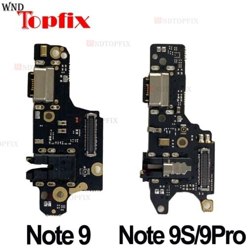 100% Tested For Xiaomi Redmi Note 9 Pro Charging Port Connector Board Parts Flex Cable For Redmi Note 9s USB Charging Port