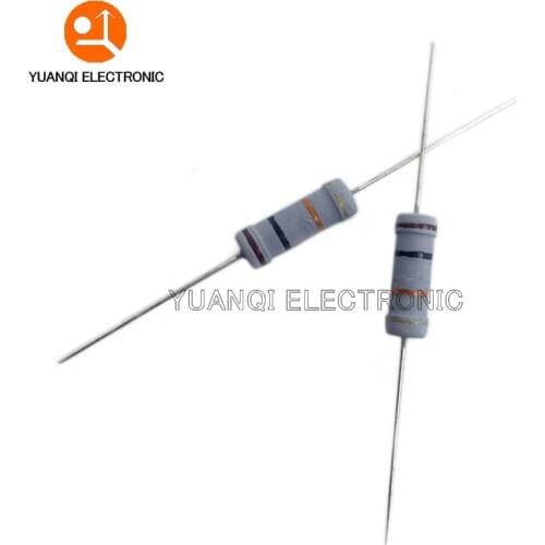 100pcs 3W Metal oxide film Resistor 5% 1R ~ 10M 100R 220R 330R 1K 2.2K 3.3K 4.7K 10K 22K 47K 100K 1M 100 220 330 ohm Carbon Film