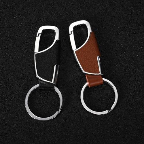 2020 New High Quality Leather Keyrings KeyChains For Car Chaveiro Innovative Key Chains Rings Holder For Man Best Gift K264