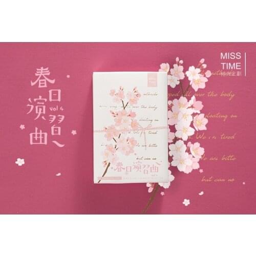 28 Sheets/Set Creative Spring Music LOMO Card Mini Paper Postcard Message Card Gift Greeting Card