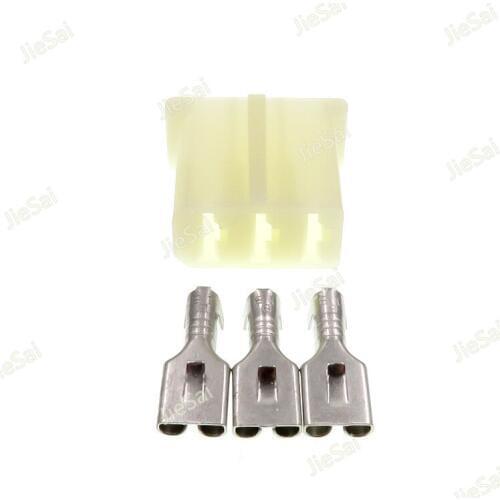 3 Pin 893906231 893 906 231 Automotive Electrical Harness Connector Plug For VW