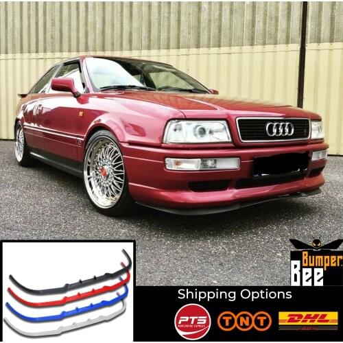 For Audi S2 B4 CUPRA R FRONT SPOILER BUMPER LIP Euro Spoiler Lip Universal 3 pcs Body Kit