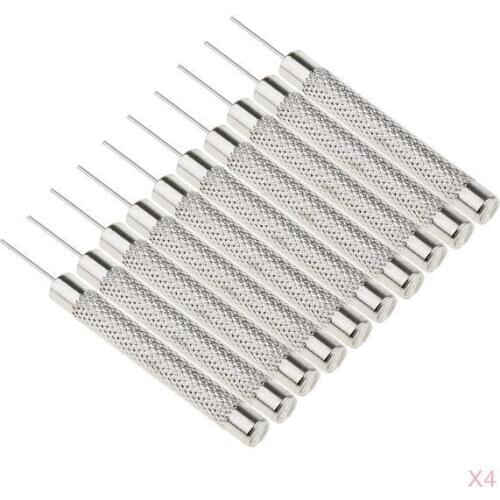 40 Pieces Bracelet Watch Strap Punch Pin Tool Kit Accessories 0.7mm Dia