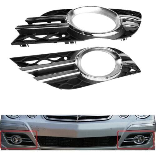 A2118851174 A2118851274 For Mercedes-Benz E-Class W211 2007 2008 2009 Car Accessories Front Fog Light Grill Chrome Trim Cover