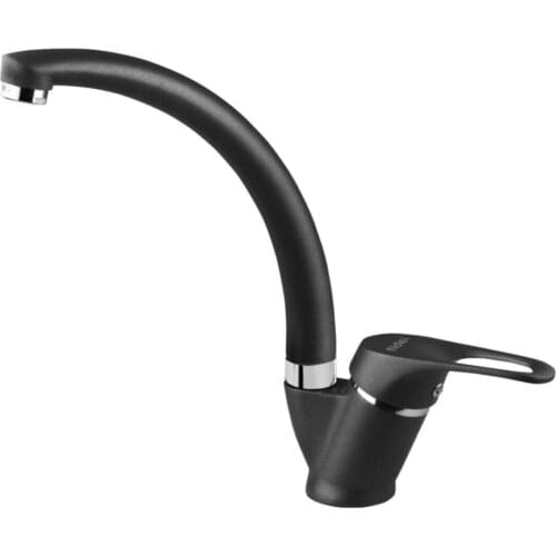 Optimus Black Kitchen Swan Sink Battery