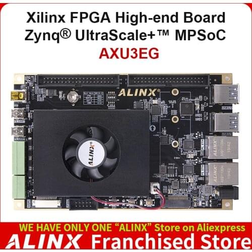 ALINX AXU3EG: Xilinx Zynq UltraScale+ MPSoC ZU3EG FPGA Development Board AI Vitis-AI DPU 4K Video