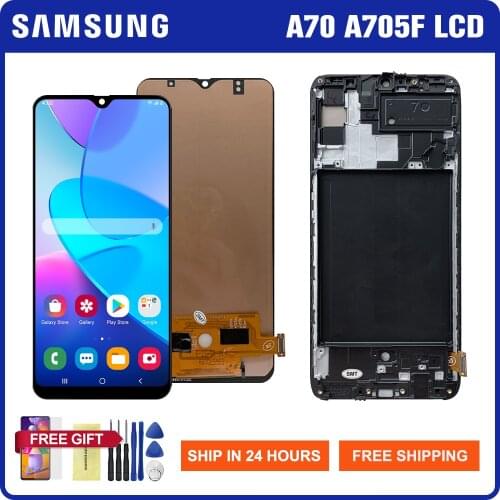 LCD Display For Samsung Galaxy A70 A705 A705F SM-A705MN LCD Display Touch Screen Digitizer Assembly With Frame For Samsung A70