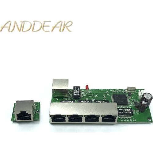 5-port Gigabit switch module is widely used in LED line 5 port 10/100/1000 m contact port mini switch module PCBA Motherboard