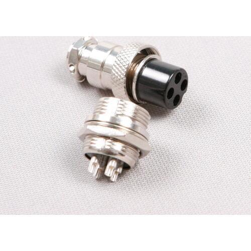 Hot Sale 2Pcs GX16-4 4Pin 16mm Male & Female Wire Panel Connector Circular Aviation Connector Socket Plug Home improvement Tool
