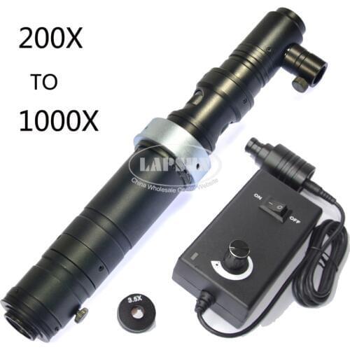 HD 1000X Zoom Stereo Microscope Camera Coaxial Light Monocular C-mount Zoom Lens 40mm/50mm Ring Zoon C-Mount Lens Glass Lens