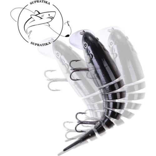 17G/10CM Artificial 8 Section Plastic Hard Bait Wobbler 3D Eyes Floating Bionic Bait Freshwater Sea Fishing Lure Outdoor Fishing