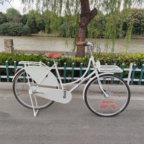 Classic Oma Dutch Bike City Bike Factory Sample For Sale Coaster Brake Sexy White Bike Cowskin Saddle Interal 3 Speed High End