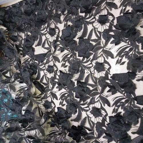 Pretty flower african net lace textile Graceful BZL-121303 French tulle embroidery lace fabric