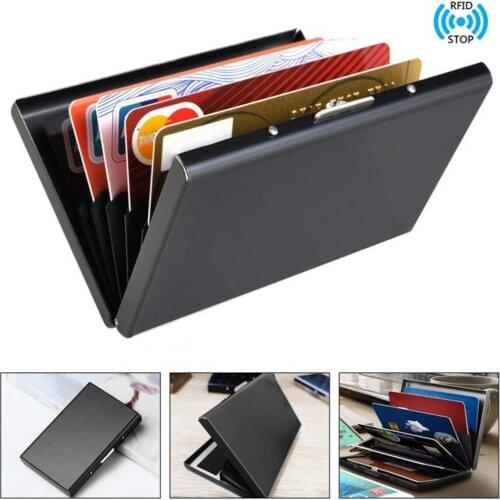 Credit Card Holder Smooth Surface Protective Lightweight RFID Blocking Credit Card Holder for Business Card