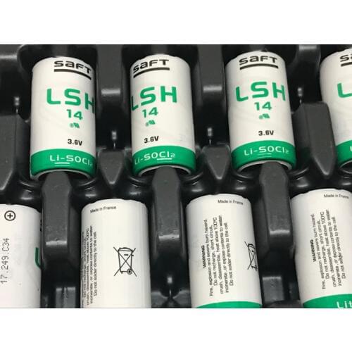 6pcs/lot Original SAFT LSH14 Size C 3.6V 58000mAh Lithium LSH 14 Battery PLC Batteries Non-rechargeable(LSH20) Made in France