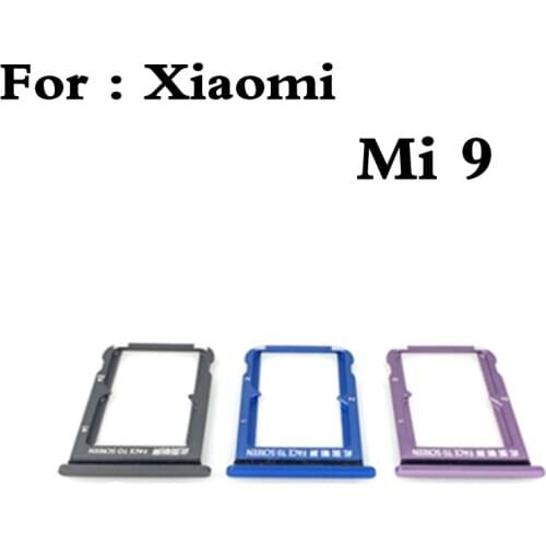SIM Card Tray + Micro SD Card Tray Holder Slot Adapter Socket For Xiaomi 9 Replacement 1pcs