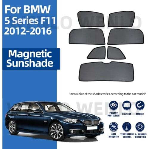 For BMW 5 Series F11 2012-2016 Sun Shade Car Sunscreen for Front windows Frame Curtains Windshield Uv Protection