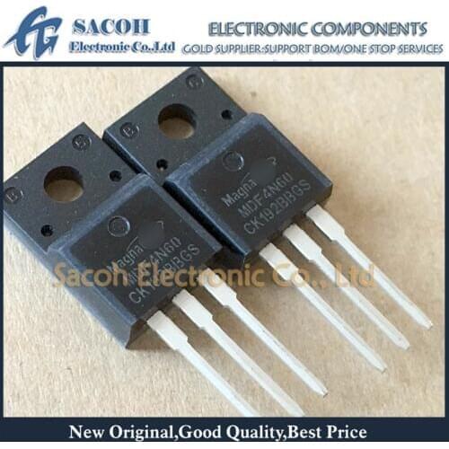 Free Shipping 10Pcs MDF4N60BTH MDF4N60 MDF4N60 or MDF4N65BTH MDF4N65B MDF4N65 TO-220F 4A 650V Power MOSFET