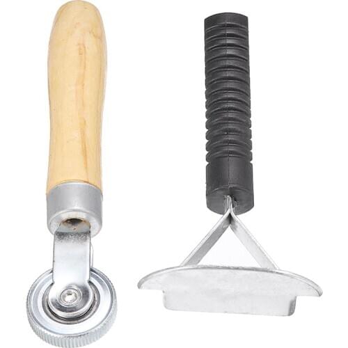 2pcs Tire Repair Patch Stitcher Roller Car Bearing Tyre Tube Patch Roller Liner Scraper Tire Repairing Tools