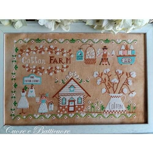 Cotton farm 55-39 cross stitch kit aida fabric 18ct 14ct canvas cotton thread embroidery kits