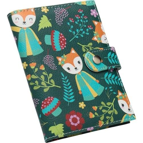 Fashion Flowers Printing Passport Wallet Women Travel ID Credit Card Holder PU Leather Passport Cover Hasp Air ticket Holder