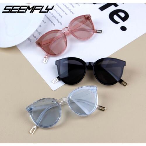 Seemfly Kids Sunglasses Girls Brand Cat Eye Children Eyeglasses Boys UV400 Lens Baby Sun Glasses Cute Eyewear Shades Goggles New