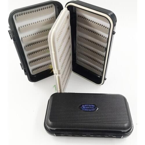 Waterproof Fishing Accessories Box Bait Box Bait Plastic Three-Layer Waterproof Hair Hook Box Fly Hook Box Storage Fishing