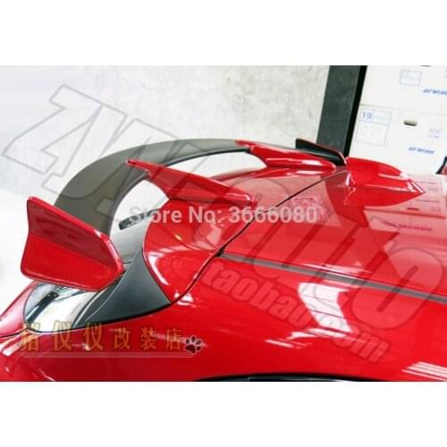 For Mazda 3 Axela hatchback 2013-2018 FRP Material Unpainted Color Rear Spoiler Wing Trunk Lid Cover Car Styling