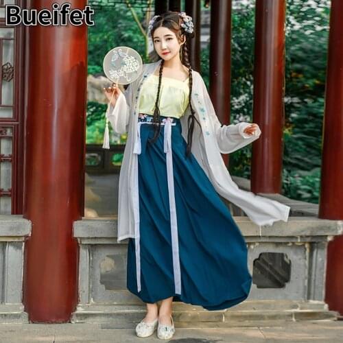 Women Hanfu Dress Chinese Style Tang Suit Ancient Dance Costume Han Dynasty Fairy Princess Elegant Traditional Oriental Cloth