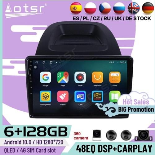 6+128G Carplay Multimedia Stereo Android 10 Player For Ford Ecosport 2018 2019 2020 GPS Navi Car Radio Video Receiver Head Unit
