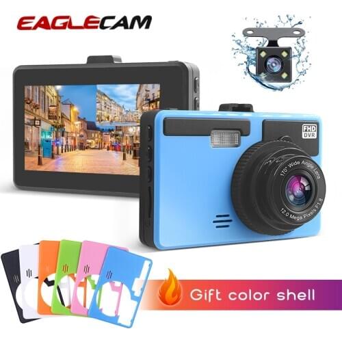 Colorful Car Dvr Special Dual Dash Camera 3 Inches HD 1080P Dvrs With Rear Views Auto Video Recording Vehicle H168 Register