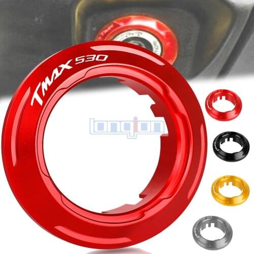 For YAMAHA TMAX530 TMAX 530 2013 2014 2015 Motorcycle Lgnition Key Switch Cover Aluminum TMAX-530 Ring Protector Decorator Frame