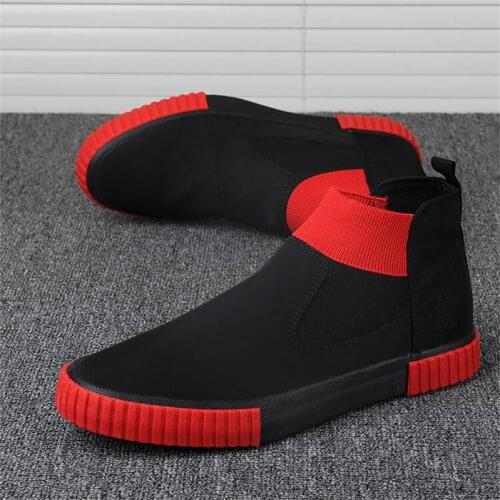Canvas Trainers Slip-on chunky Sneakers for Men High Top Shoes Espadriles Trending 2021 Fashion Men Casual Shoes Man Sneaker