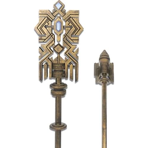 Game Final Fantasy FF14 PVC Crystal Gong cosplay weapons cosplay Staff for Halloween Fancy Stage Performance Props