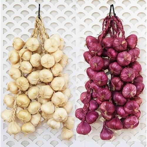 Title: Simulation Artificial Vegetable Garlic String for Restaurant Hotel Decor